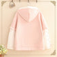 Strawberry Hoodie With Lace Up Sleeves