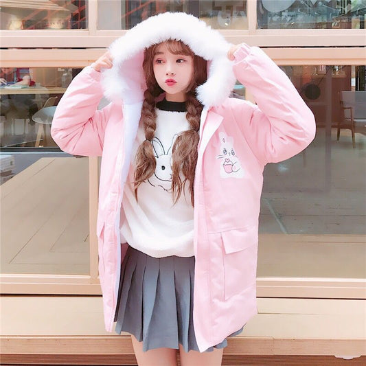 Women's Korean Fashion Spangled Glossy Winter Coats – Kawaiifashion