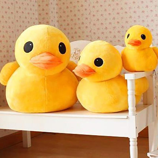 Kawaii Yellow Ducky Plushies in Three Different Sizes