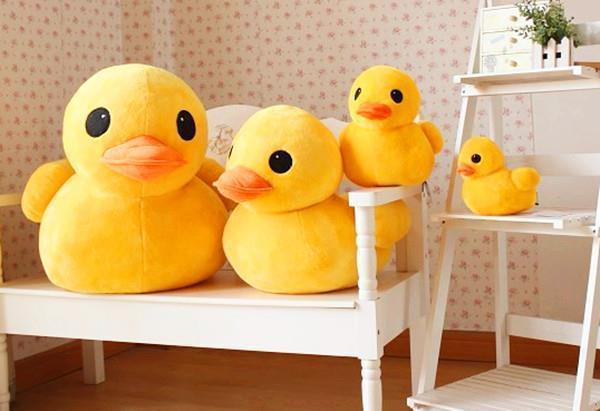 Kawaii Yellow Ducky Plushies in Four Different Sizes