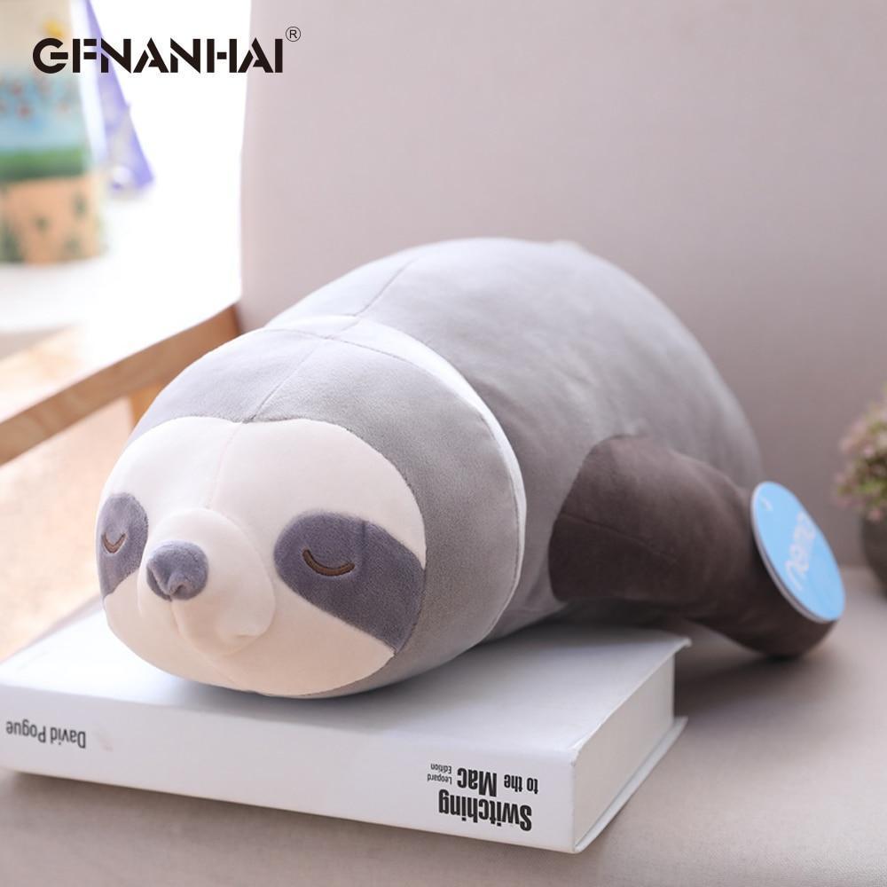 Kawaii Grey Sleepy Sloth Plushie