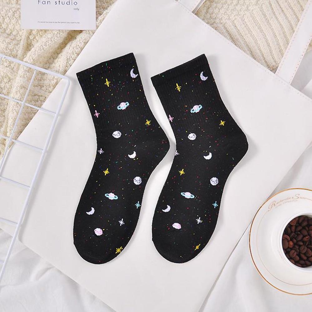Kawaii Black Harajuku Galaxy Socks