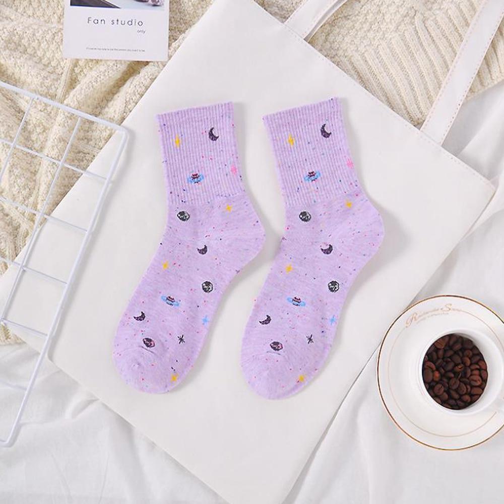 Kawaii Purple Harajuku Galaxy Socks