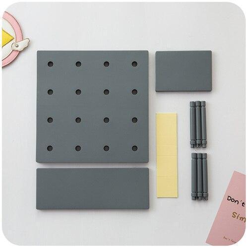 Kawaii Black Wall Peg Board & Shelf Kit