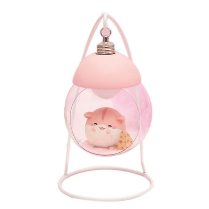 Kawaii Pink Hamster Night Light