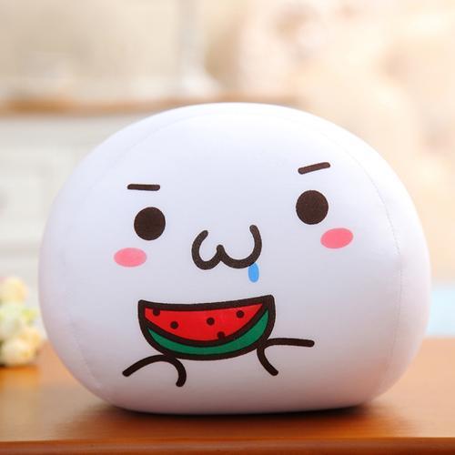 Kawaii Dumpling Pillow Plushie Eating Watermelon