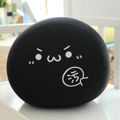 Kawaii Kawaii Dumpling Pillow Plushie in Black