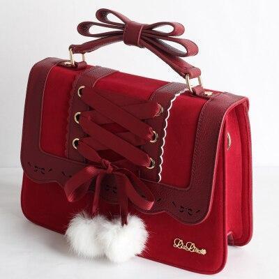 Kawaii Sweet Lolita Handbag in Red