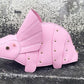 Kawaii Triceratops Purse in Pink