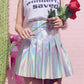 Kawaii Holographic Pleated Skirt