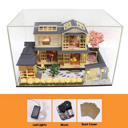 Modern Japanese Dollhouse Kit With Dust Cover