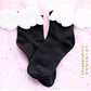 Kawaii Black Angel Wings Socks
