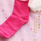 Kawaii Dark Pink Angel Wings Socks