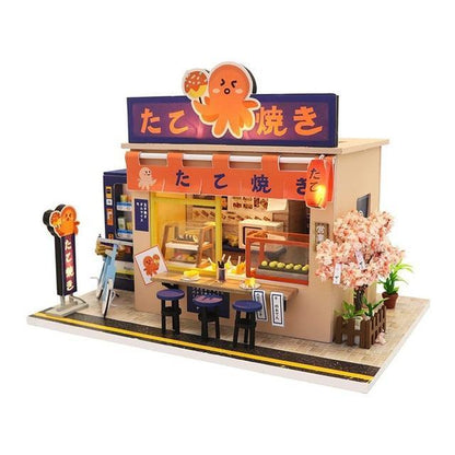 Japanese Takoyaki Shop Dollhouse Kit