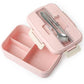 Kawaii Pink Bento Box with Dinnerware