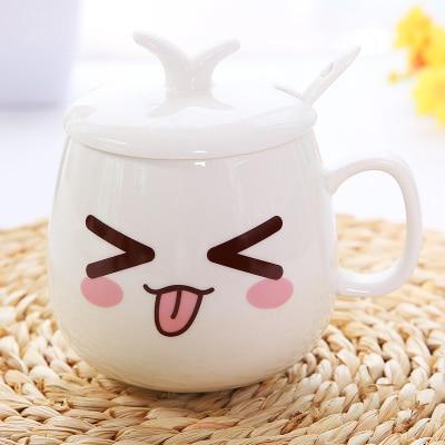 Cute Ceramic Mug With Kawaii