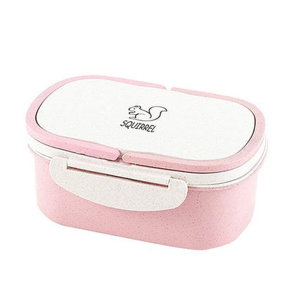 Cute Pink Two Layer Bento Box