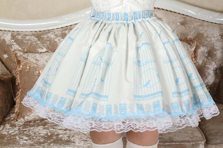 Kawaii Sweet Lolita Nightingale Skirt