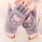 Dark Grey Kawaii Animal Paw Gloves