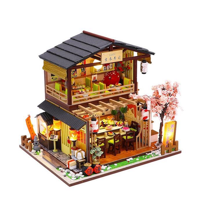 Kawaii Japanese "Sushi Restaurant" Dollhouse Kit