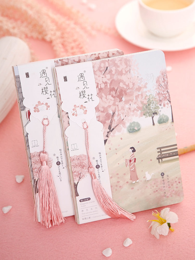 Kawaii Cherry Blossom Journals