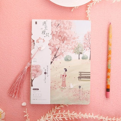 Kawaii Cherry Blossom Journal