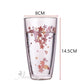 Kawaii Cherry Blossom Cup Dimensions - 8cm by 14.5cm
