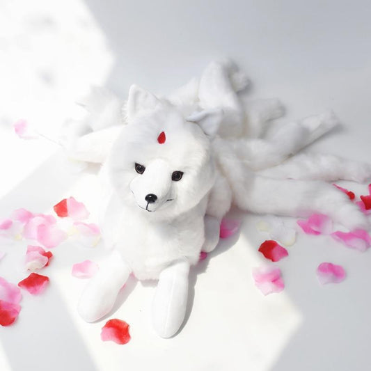 Kawaii White Kitsune Plushie
