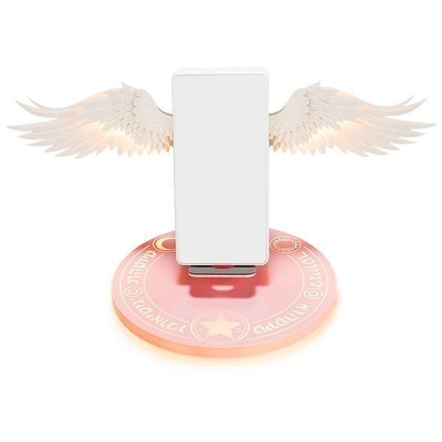 Kawaii LED Wireless Charger With Angel Wings