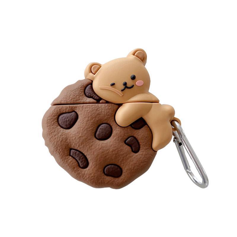 Cute Chocolate Chip Bear AirPods Case