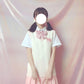 Model Wearing Our Kawaii Strawberry Milk Embroidered Vest