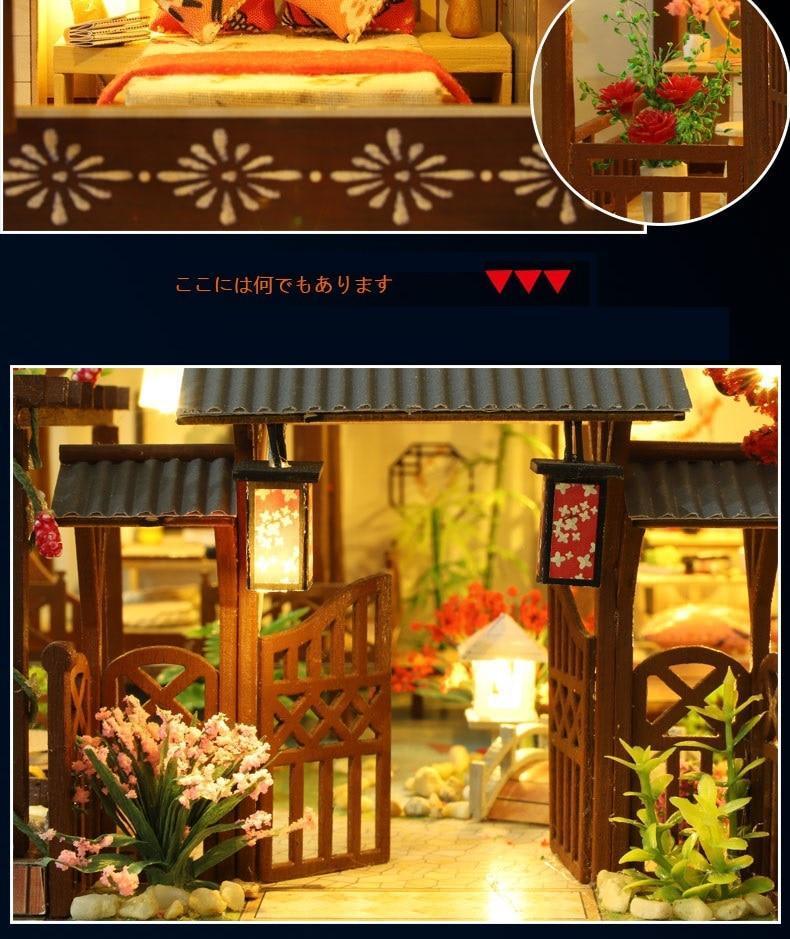 Three Story Traditional Japanese Dollhouse Kit Kore Kawaii