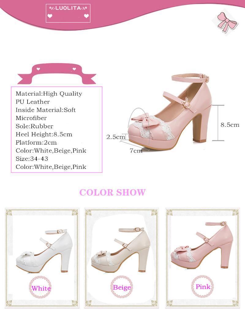 Sweet Lolita High Heel Shoes
