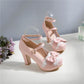 Cute Pink Sweet Lolita High Heel Shoes