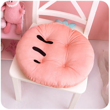 Kawaii Carrot Fruit Chair Cushion