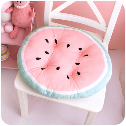 Kawaii Watermelon Fruit Chair Cushion