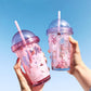 Kawaii Pink Sakura Cherry Blossom Water Cup