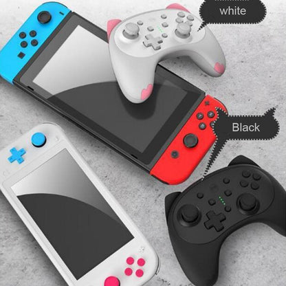 Kawaii White and Black Nintendo Switch Controller