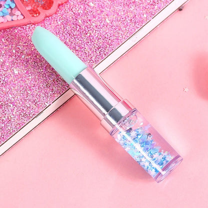 Kawaii Green Lipstick Glitter Pen