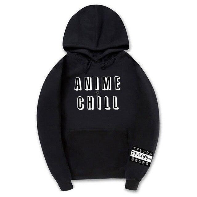 Anime and chill hoodie hotsell