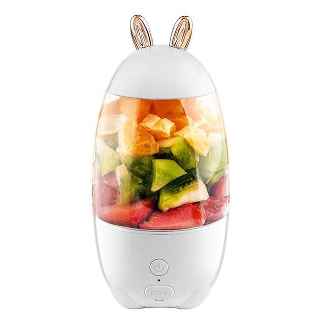 Kawaii White Bunny Portable Juicer