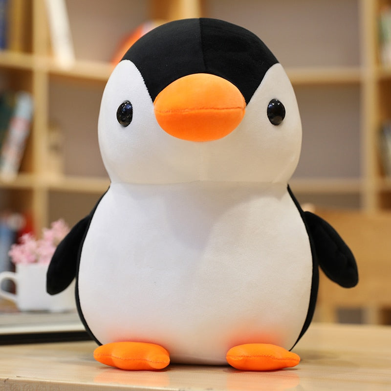Kawaii Penguin Plushie With Orange Beak