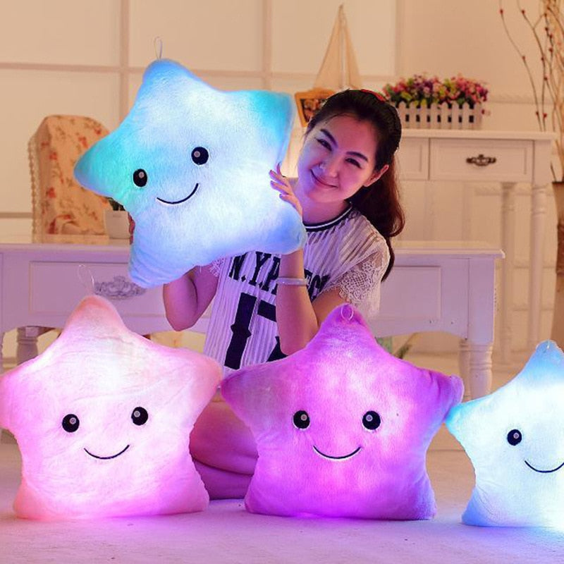 Kawaii Twinkle Star Plushies Lit Up