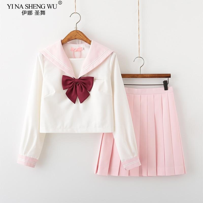 Kawaii Pink Japanese School Uniform Set