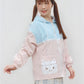 Side View of Model Wearing Pastel Neko Hoodie