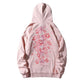 Kawaii Cherry Blossom Hoodie in Pink