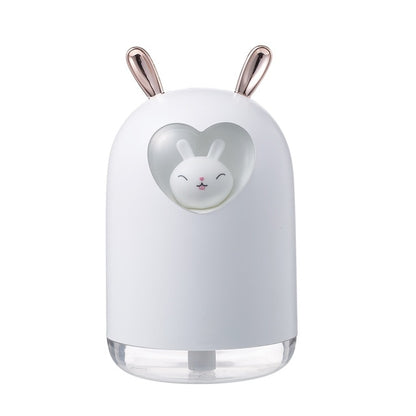 Kawaii White LED Night Light Bunny Humidifier
