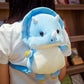 Kawaii Blue Triceratops Backpack