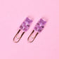 Kawaii Purple Gummy Bear Paper Clips