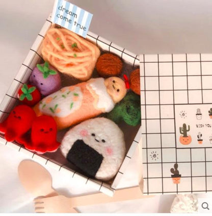 Kawaii Bento Box Wool Felt Needle Craft Kit